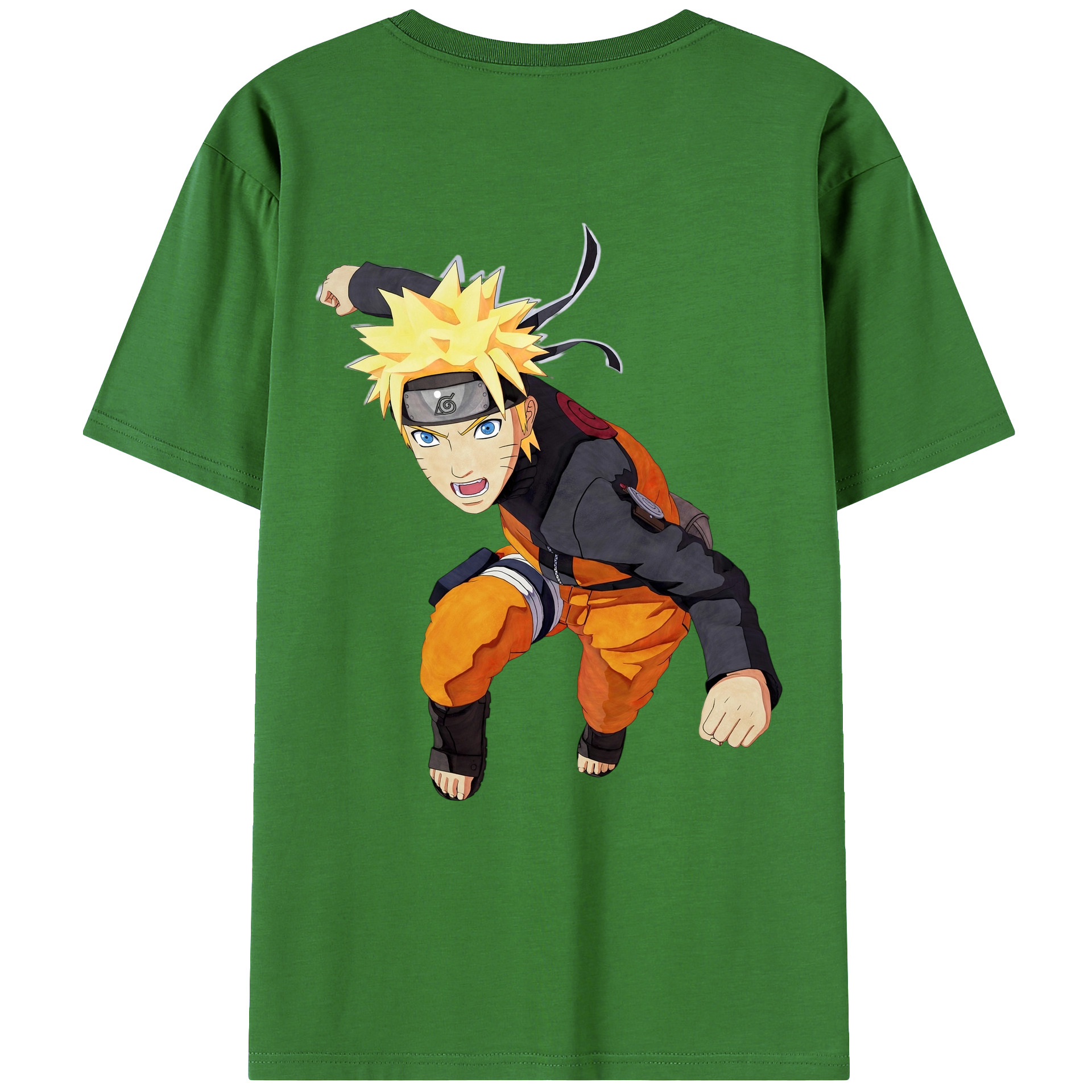 （画像用） NARUTO -ナルト- うずまき ナルト Uzumaki Naruto レディース半袖Tシャツ(バックプリント)